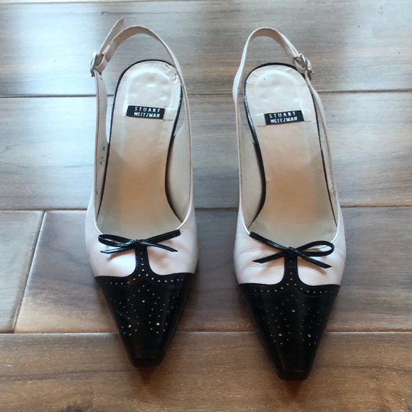 Tuxedo Patent Pumps by Stuart Weitzman - 6.5 B - Picture 4 of 9